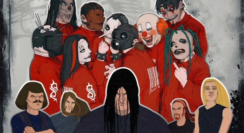 Постер Slipknot vs Dethklok (Get This и Dethklon)