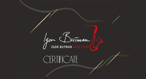 Постер Сертификат Igor Butman Jazz Club