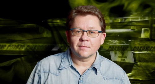 Постер Алексей Решетун. Осмотр трупа на месте происшествия. Постер Алексей Решетун. Осмотр трупа на месте происшествия.