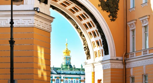 Постер Красивый Петербург с билетом в Эрмитаж Постер Красивый Петербург с билетом в Эрмитаж