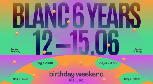 Постер BLANC 6 YEARS Постер BLANC 6 YEARS