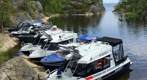 Постер Водная прогулка на катерах по Ладожским шхерам Постер Водная прогулка на катерах по Ладожским шхерам