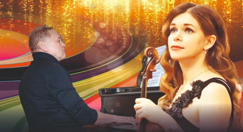 Постер 2 виртуоза: скрипка+фортепиано — самое лучшее в новом прочтении — CROSSOVER 2026 — Golden Hits — вечеринка с фуршетом в музее на Невском