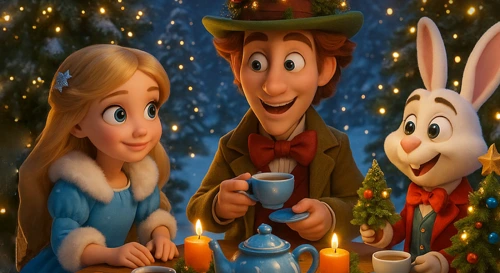 Постер Новогоднее приключение Алисы