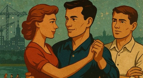 Постер Валя, Виктор и Сергей