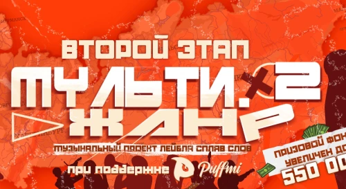 Постер Новогодняя вечеринка Сплав Слов / Ивент открывающий третий этап Мультижанра