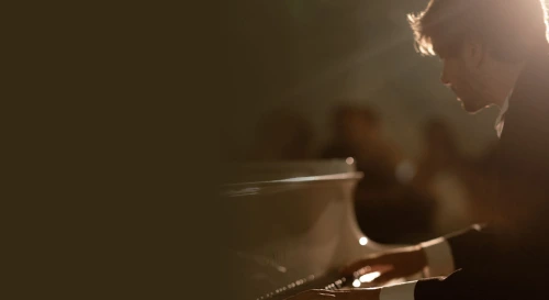 Постер Moscow piano day. Оля Матиева х Глеб Андрианов х Юля Рогозина