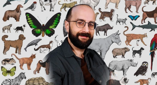 Постер Ос Арутюнян. Почему мы любим животных.