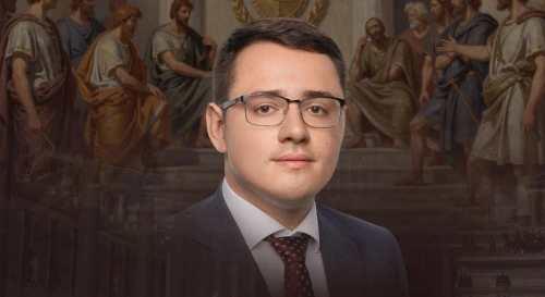 Постер Пётр Петкилёв. Древние римляне: архитекторы современного права.