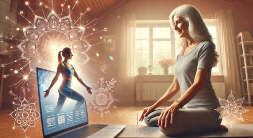 Постер Доступная йога. Подписка апрель.