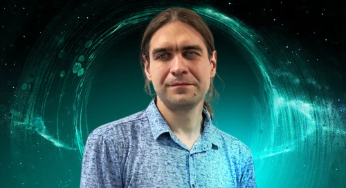 Постер Виталий Вертоградов. Чёрная дыра: от рождения до полного исчезновения.