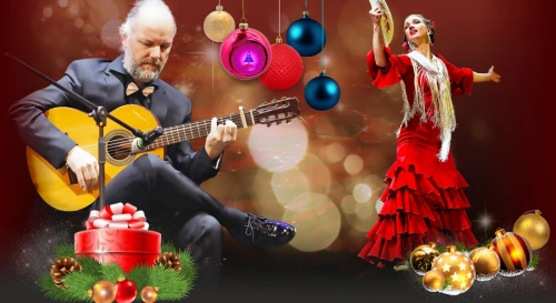 Постер Фламенко — гитара — танец: FLAMENCO FAMILIA в Музее Ностальгии во дворце на Невском — праздничная вечеринка с фуршетом