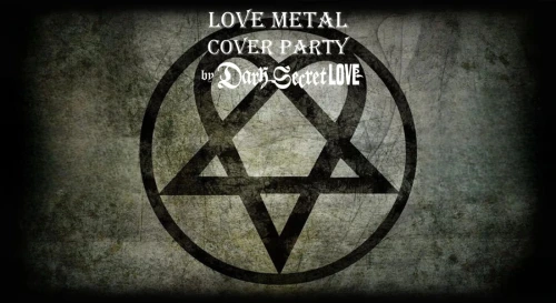 Постер Love metal cover party