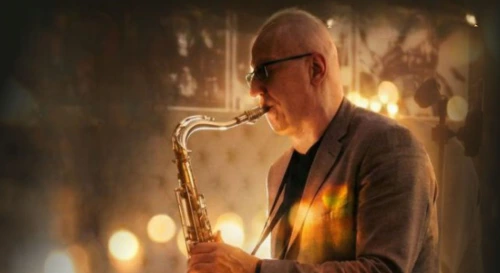 Постер НОЧНОЙ САКСОФОН ПРИ СВЕЧАХ от Александра Красоткина