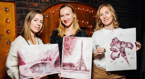 Постер Арт-вечеринка  Artvibes. Рисуем вином  в ресторане Be Italian