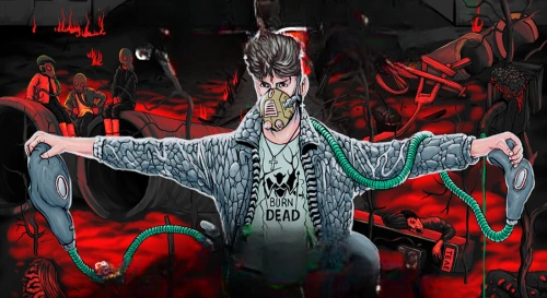 Постер СЕКТОР ГАЗА: 30 лет альбому «Газовая Атака». С образом и голосом Юрия Хоя