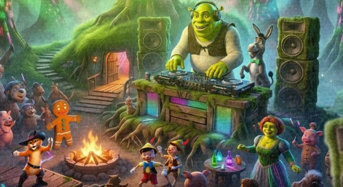 Постер Shrek Rave | 29 мая | Нирвана